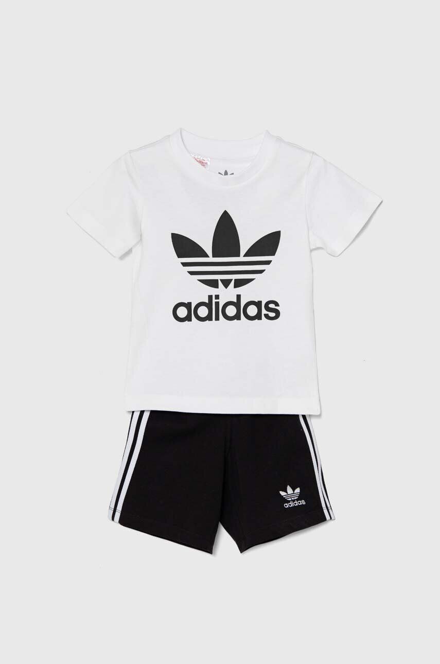 Хлопковый костюм adidas Originals для новорожденных КОРОТКИЙ КОМПЛЕКТ ФУТБОЛКИ, белый
Хлопковый костюм adidas Originals для новорожденных КОРОТКИЙ КОМПЛЕКТ ФУТБОЛКИ, белый