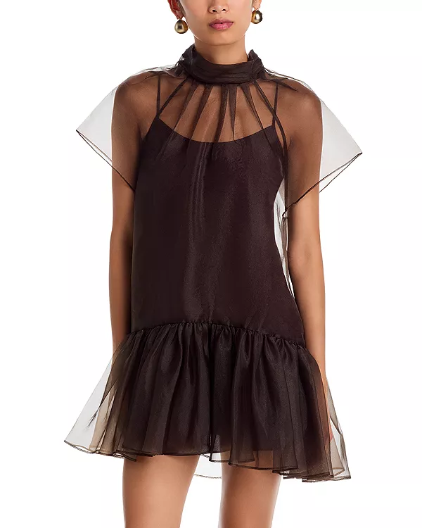 Платье Beaux с многоярусной юбкой Simkhai, коричневый
Платье Beaux с многоярусной юбкой Simkhai, коричневый