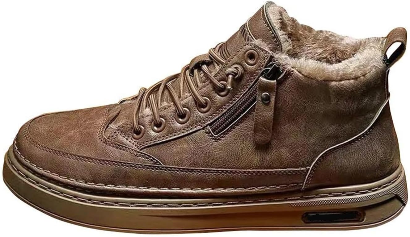 Мужские зимние ботинки на снег с меховой подкладкой, водонепроницаемые кожаные ботинки, с боковой молнией, теплые ботинки для мужчин Generic, хаки
Мужские зимние ботинки на снег с меховой подкладкой, водонепроницаемые кожаные ботинки, с боковой молнией, теплые ботинки для мужчин Generic, хаки