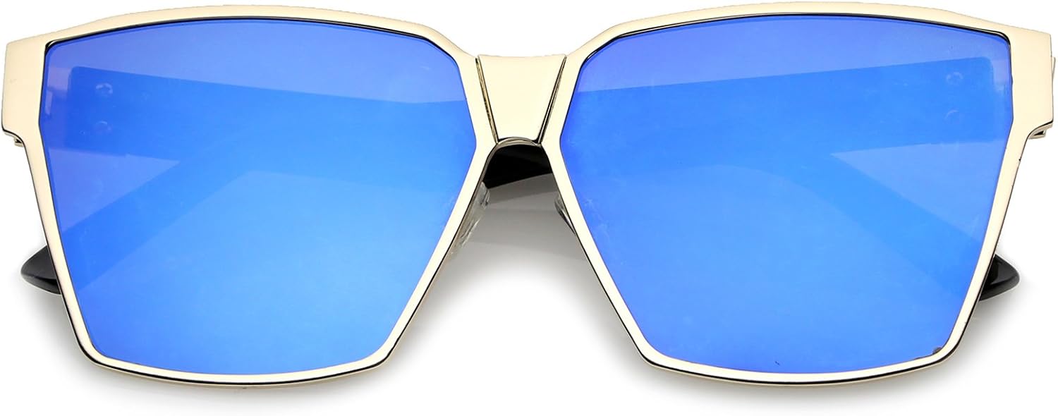 Солнцезащитные очки zeroUV Oversize с металлическими акцентами, роговой оправой, цветными зеркальными плоскими линзами, квадратной формы, диаметр линз 63 мм, Gold-black / Blue Mirror
Солнцезащитные очки zeroUV Oversize с металлическими акцентами, роговой оправой, цветными зеркальными плоскими линзами, квадратной формы, диаметр линз 63 мм, Gold-black / Blue Mirror