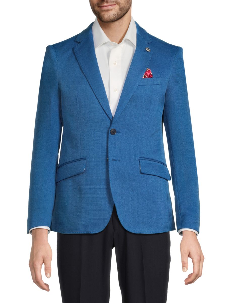 Однотонное приталенное спортивное пальто Elie Balleh, синий
Однотонное приталенное спортивное пальто Elie Balleh, синий