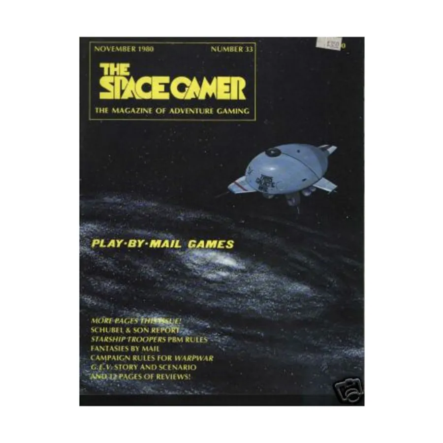Журнал #33 "G.E.V. Scenario, WarpWar Campaign Rules", Space Gamer Magazine (Various Publishers)
Журнал #33 "G.E.V. Scenario, WarpWar Campaign Rules", Space Gamer Magazine (Various Publishers)