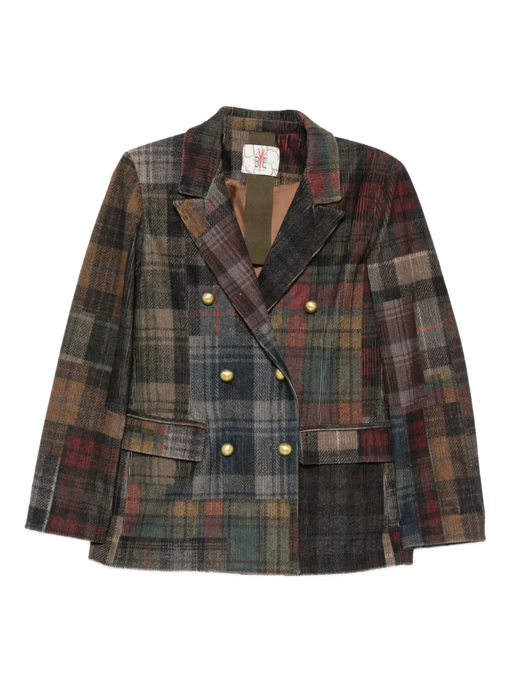 Двубортный жакет в стиле пэчворк Bye, зеленый
Двубортный жакет в стиле пэчворк Bye, зеленый