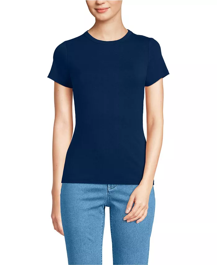 Женская охлаждающая футболка с коротким рукавом и круглым вырезом Lands' End, синий
Женская охлаждающая футболка с коротким рукавом и круглым вырезом Lands' End, синий