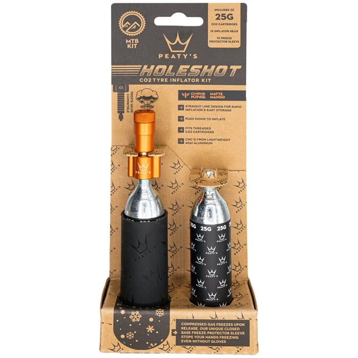 Комплект для накачивания шин Holeshot CO2 с картриджами Peaty'S, Mango
Комплект для накачивания шин Holeshot CO2 с картриджами Peaty'S, Mango