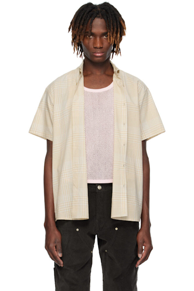 Бежевая рубашка с коротким рукавом Jake Gimaguas
Бежевая рубашка с коротким рукавом Jake Gimaguas