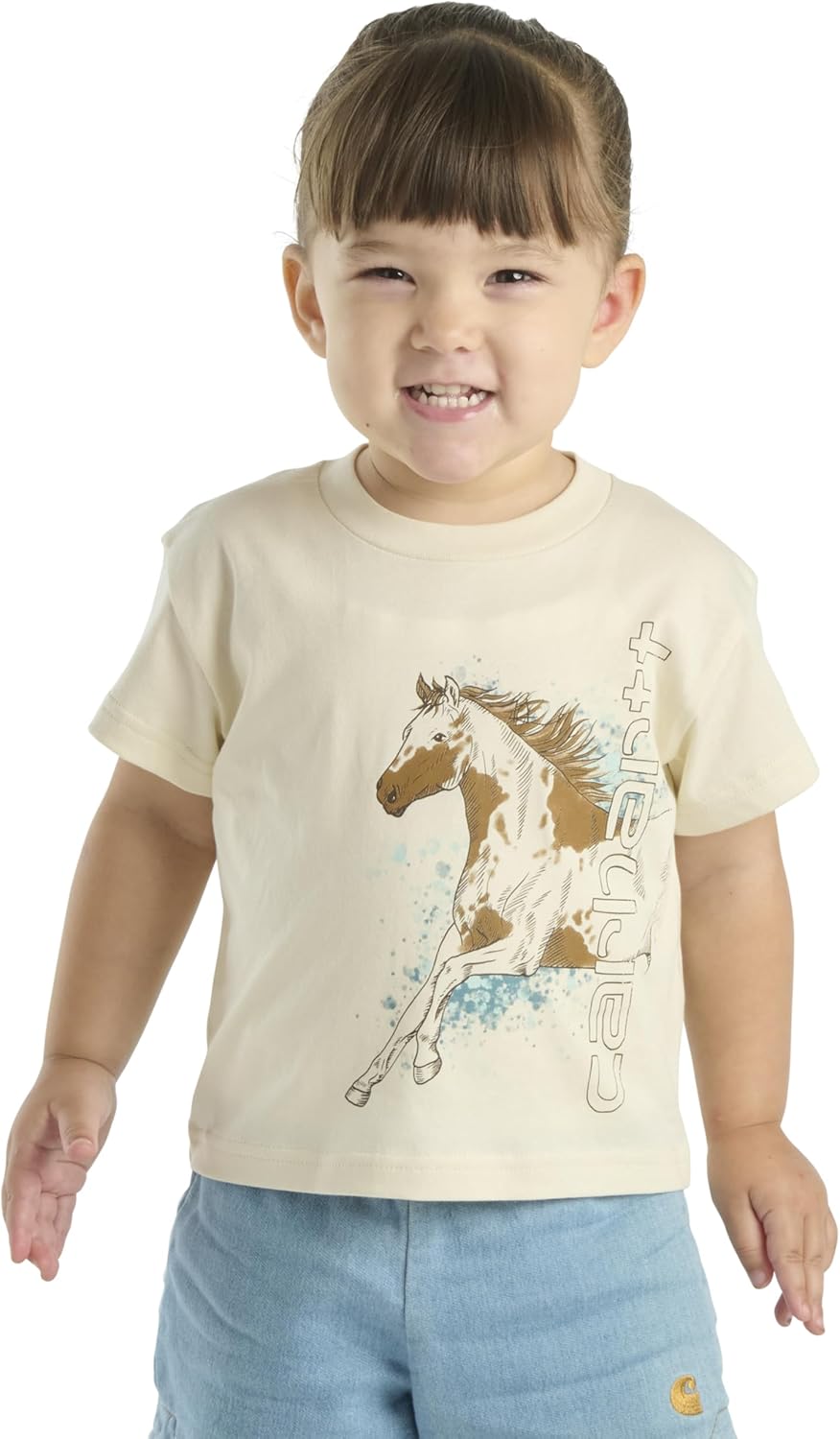 Футболка с короткими рукавами и изображением собаки Carhartt Kid CA7115 - для девочек, Light Beige
Футболка с короткими рукавами и изображением собаки Carhartt Kid CA7115 - для девочек, Light Beige