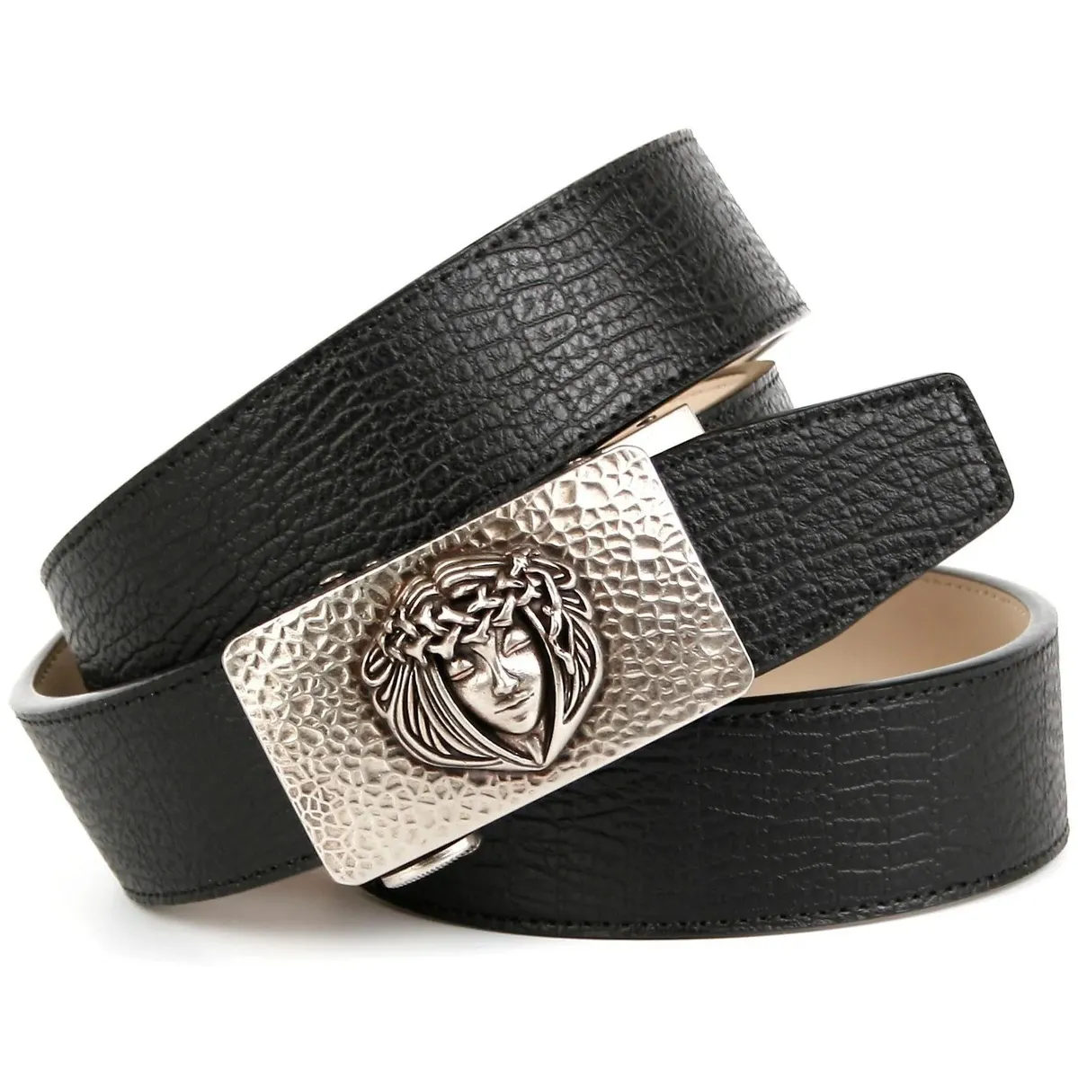 Черный кожаный ремень Anthoni Crown, автоматический, черный
Черный кожаный ремень Anthoni Crown, автоматический, черный