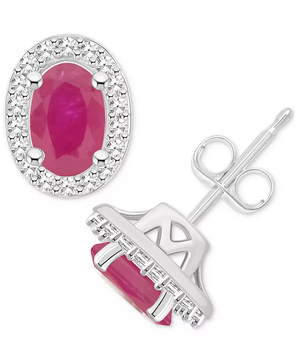 Серьги-Гвоздики с ореолом из изумрудов (1 карат) и бриллиантов (1/6 карата) из стерлингового серебра (также с рубинами и сапфирами) Macy'S, ruby
Серьги-Гвоздики с ореолом из изумрудов (1 карат) и бриллиантов (1/6 карата) из стерлингового серебра (также с рубинами и сапфирами) Macy'S, ruby