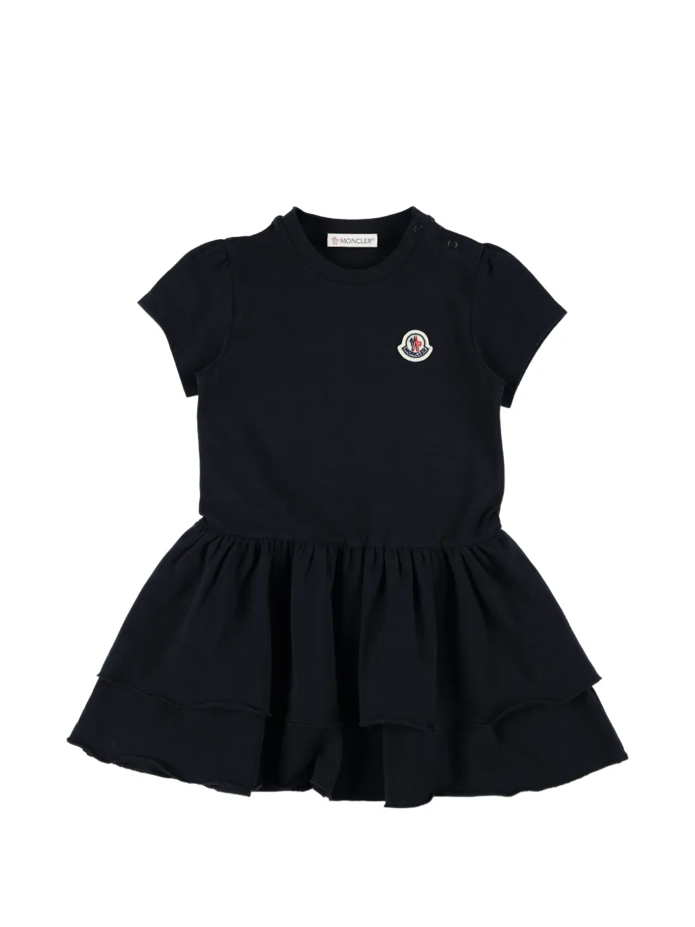 Мини-платье с нашивкой-логотипом Moncler Enfant, черный
Мини-платье с нашивкой-логотипом Moncler Enfant, черный