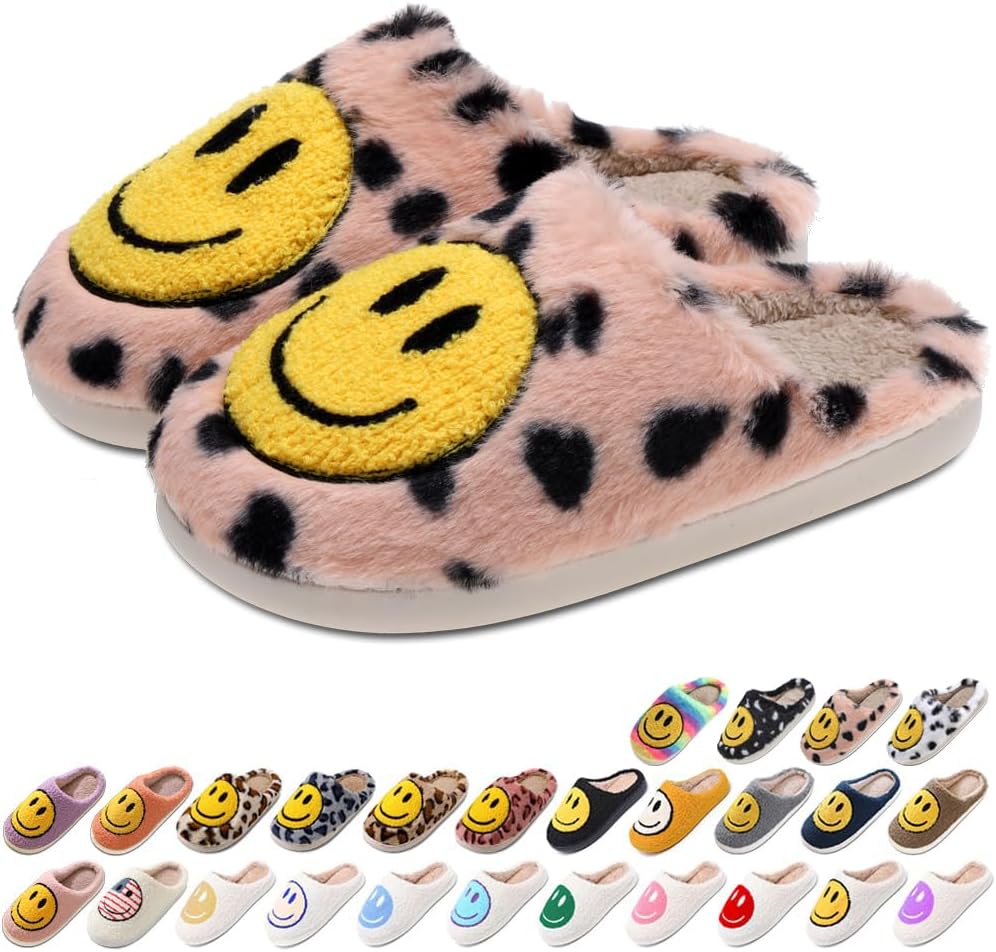 Домашние тапочки AIMINUO для женщин и мужчин, ретро стиль, с улыбкой, мягкие и теплые плюшевые тапочки на молнии, удобная зимняя обувь для дома, с мягкой подушкой, противоскользящие и пушистые, Spotted-pink
Домашние тапочки AIMINUO для женщин и мужчин, ретро стиль, с улыбкой, мягкие и теплые плюшевые тапочки на молнии, удобная зимняя обувь для дома, с мягкой подушкой, противоскользящие и пушистые, Spotted-pink