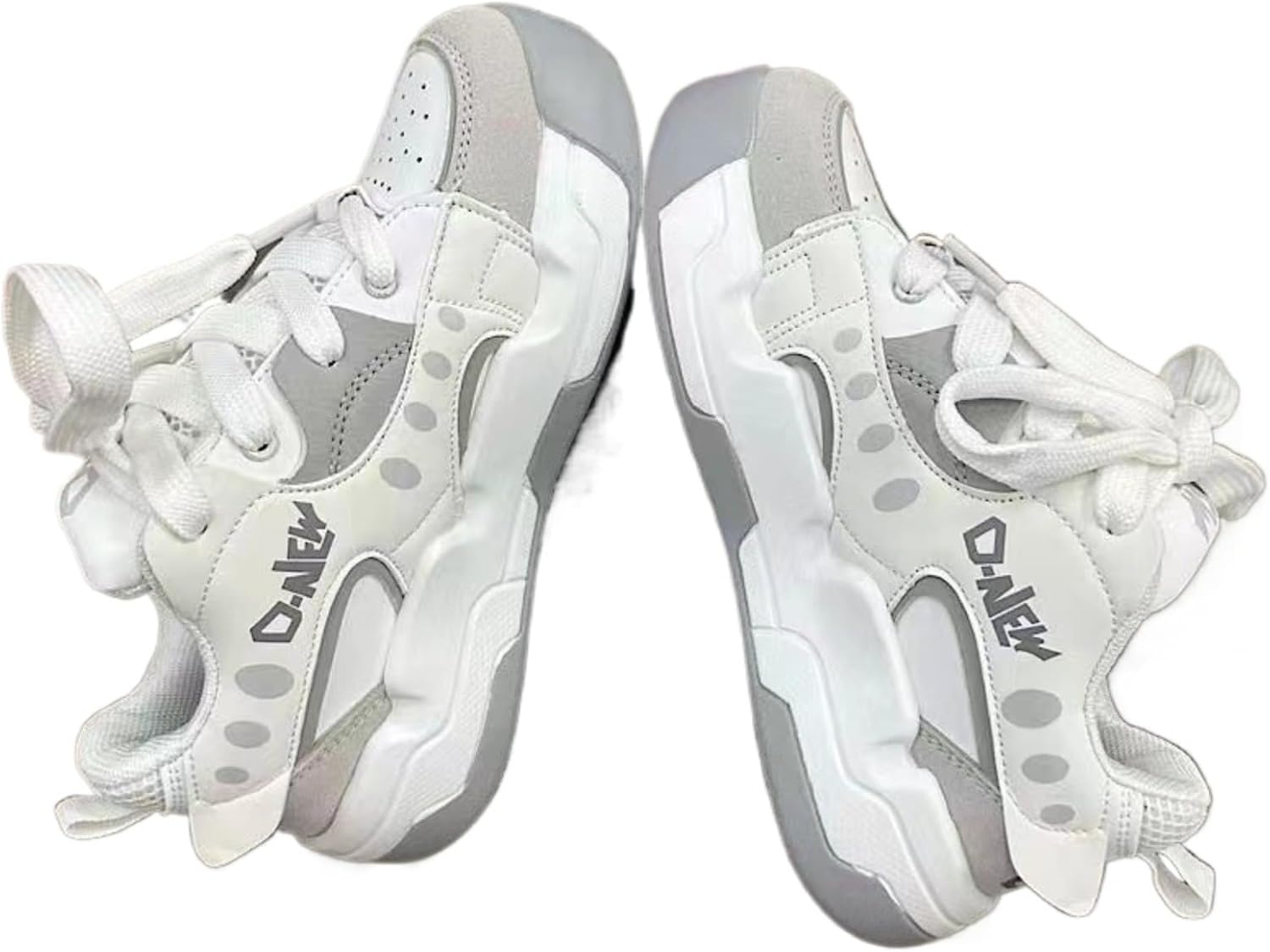 Мужские модные кроссовки с массивной подошвой, повседневные шнурованные туфли на платформе, ретро стиль, белый цвет, удобная обувь для прогулок Azttoztto
Мужские модные кроссовки с массивной подошвой, повседневные шнурованные туфли на платформе, ретро стиль, белый цвет, удобная обувь для прогулок Azttoztto