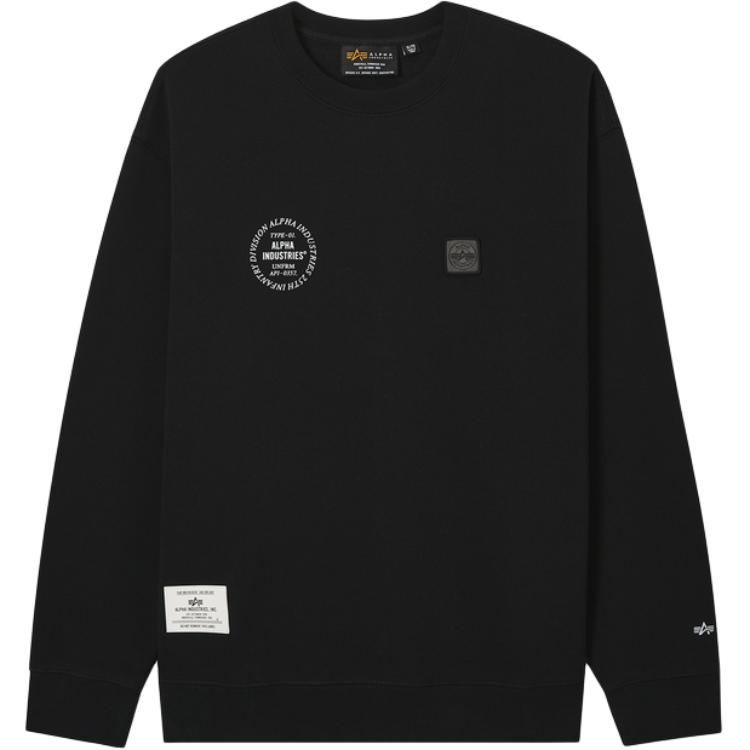 Свитшот мужской Alpha Industries, черный
Свитшот мужской Alpha Industries, черный