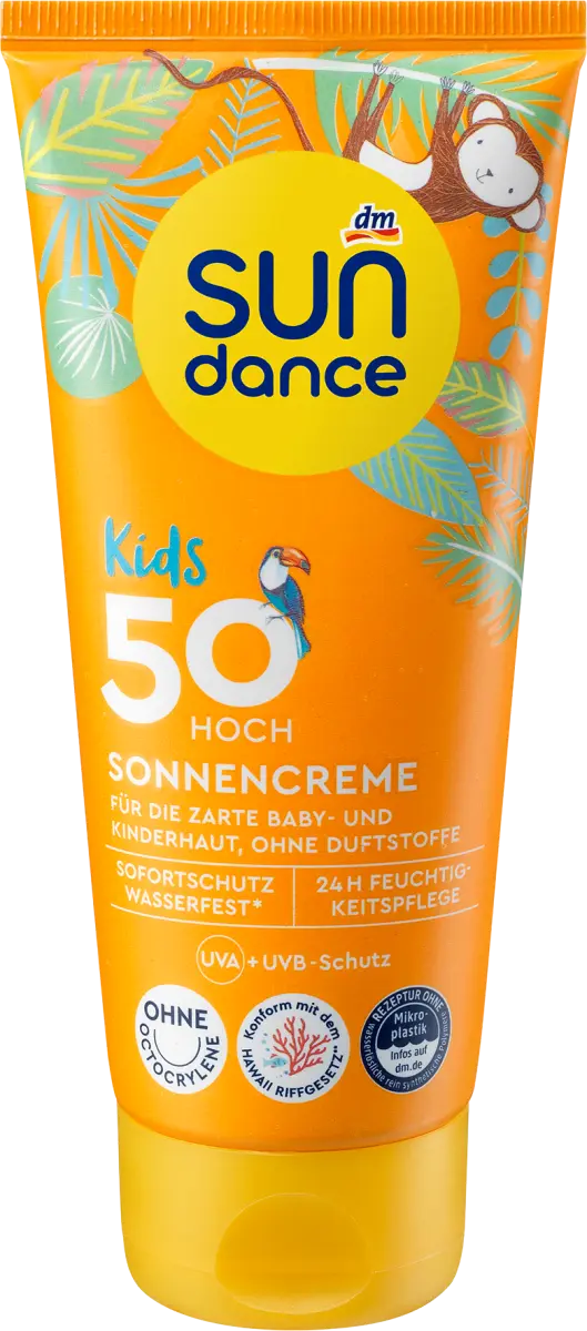 Солнцезащитный крем детский SPF 50 100мл SUNDANCE
Солнцезащитный крем детский SPF 50 100мл SUNDANCE