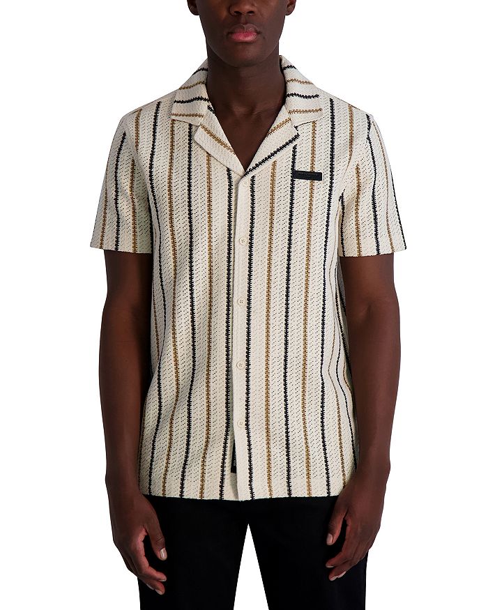 Полосатая облегающая рубашка Camp KARL LAGERFELD PARIS, коричневый/бежевый
Полосатая облегающая рубашка Camp KARL LAGERFELD PARIS, коричневый/бежевый