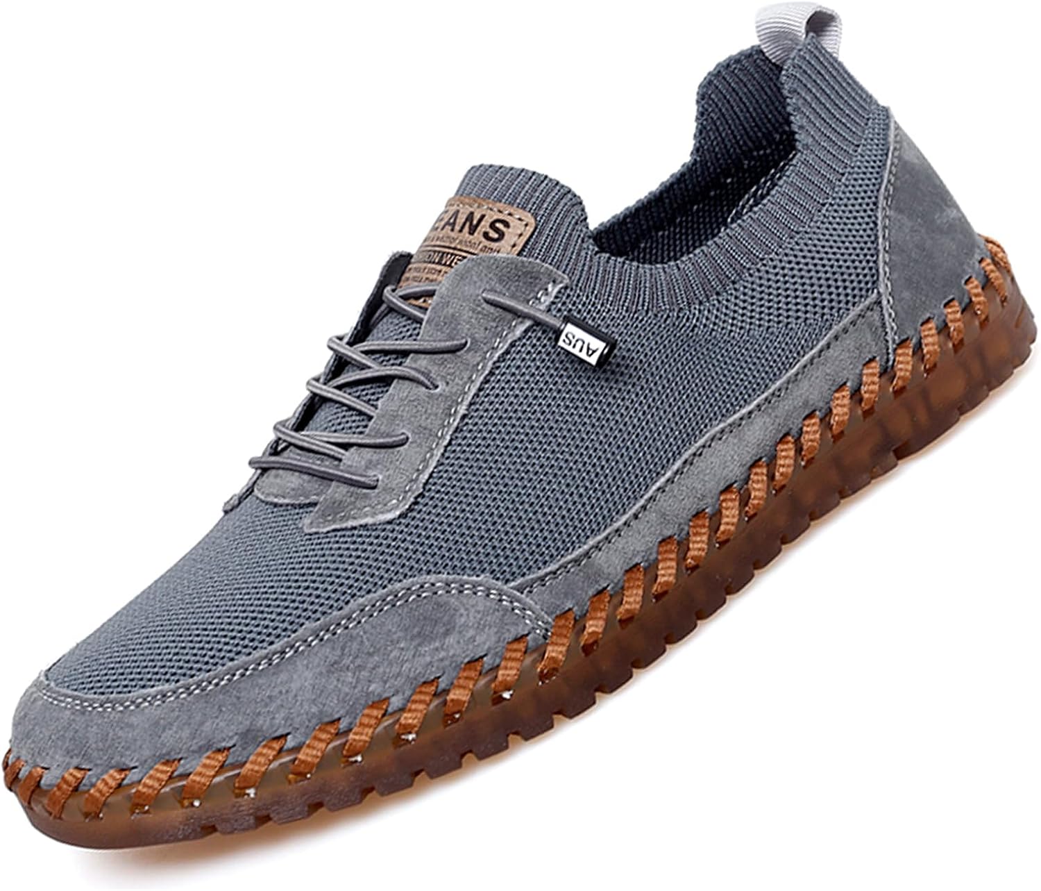 Мужские легкие кроссовки с сеткой на резинке, ручная работа, дышащие, с мягкой подошвой, для повседневной ходьбы и комфортного вождения Oigunle, серый
Мужские легкие кроссовки с сеткой на резинке, ручная работа, дышащие, с мягкой подошвой, для повседневной ходьбы и комфортного вождения Oigunle, серый