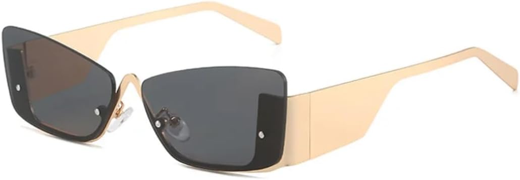 Солнцезащитные очки для мужчин и женщин - защита от УФ-излучения UV400 - безободковые очки «кошачий глаз» с линзами конфетных цветов для занятий спортом на открытом воздухе и вождения DSVIGF, C2gold-black
Солнцезащитные очки для мужчин и женщин - защита от УФ-излучения UV400 - безободковые очки «кошачий глаз» с линзами конфетных цветов для занятий спортом на открытом воздухе и вождения DSVIGF, C2gold-black