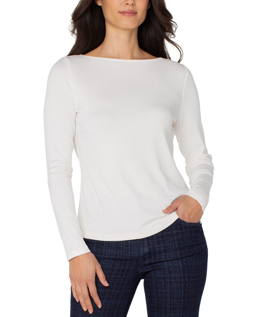 Женская трикотажная блузка с длинными рукавами и вырезом-лодочкой Liverpool Los Angeles, Washed Cream
Женская трикотажная блузка с длинными рукавами и вырезом-лодочкой Liverpool Los Angeles, Washed Cream