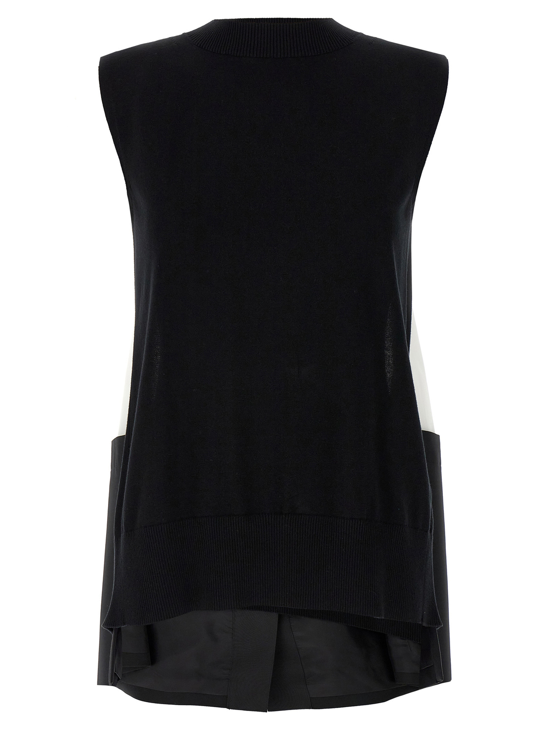 Жилет в стиле пэчворк SACAI, белый/черный
Жилет в стиле пэчворк SACAI, белый/черный