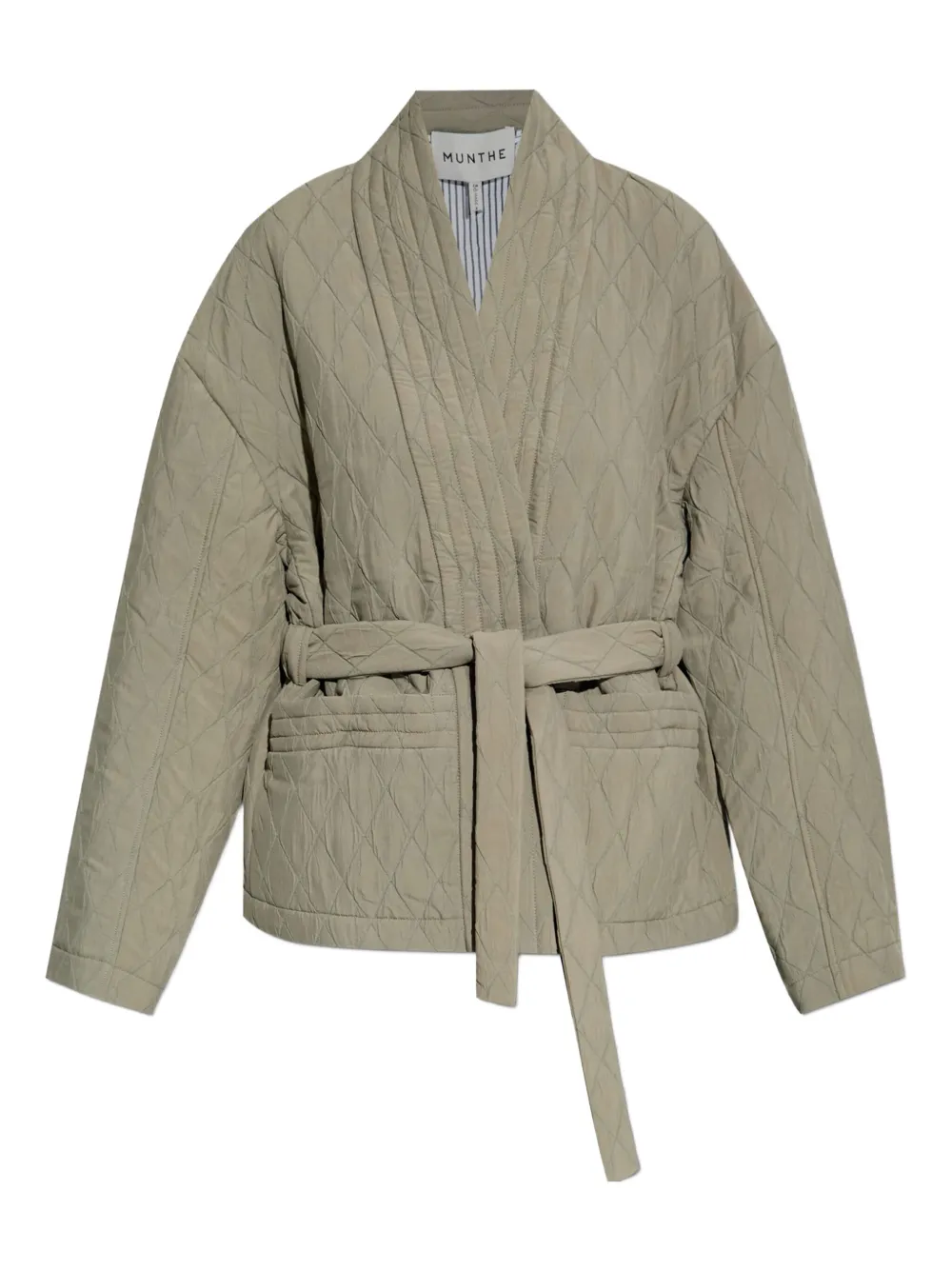 Стеганая куртка с поясом «Пифита» MUNTHE, зеленый
Стеганая куртка с поясом «Пифита» MUNTHE, зеленый