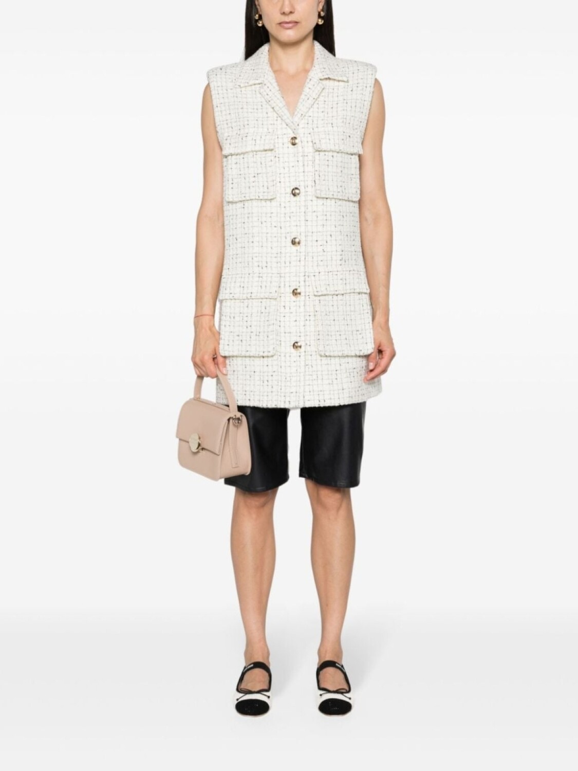 ANINE BING твидовый жилет, нейтральный цвет
ANINE BING твидовый жилет, нейтральный цвет