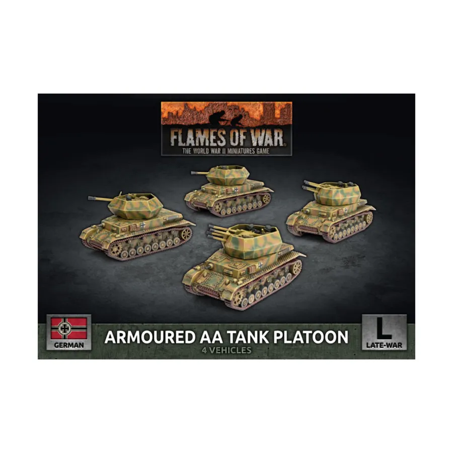Бронетанковый зенитный танковый взвод, Flames of War - WWII - German - Tanks (4th Edition)
Бронетанковый зенитный танковый взвод, Flames of War - WWII - German - Tanks (4th Edition)