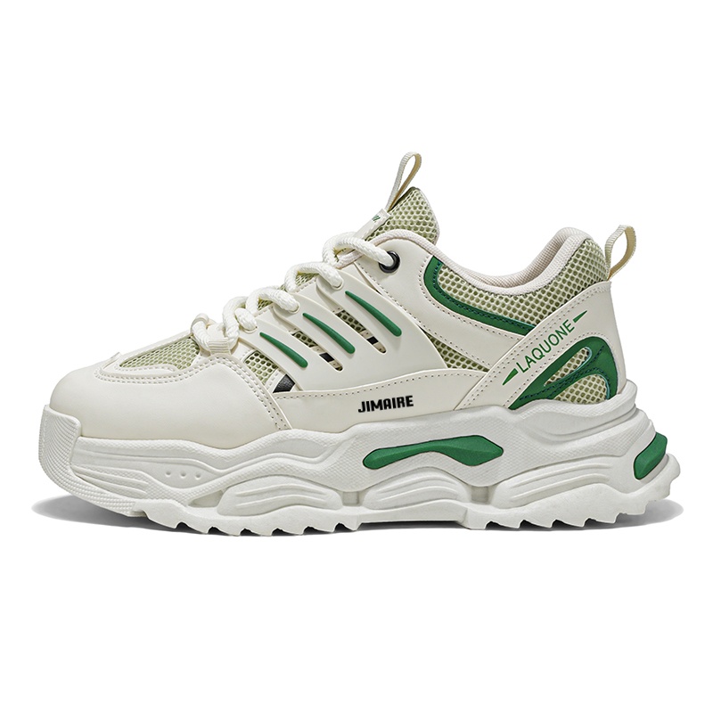 Нескользящие дышащие низкие массивные кроссовки для мужчин King Jinmai, Beige Green
Нескользящие дышащие низкие массивные кроссовки для мужчин King Jinmai, Beige Green