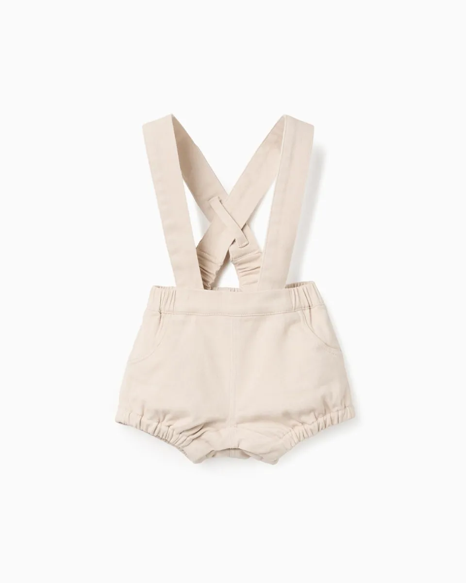 Детские шорты для мальчика из саржи с регулируемыми и съемными подтяжками Zippy, бежевый
Детские шорты для мальчика из саржи с регулируемыми и съемными подтяжками Zippy, бежевый