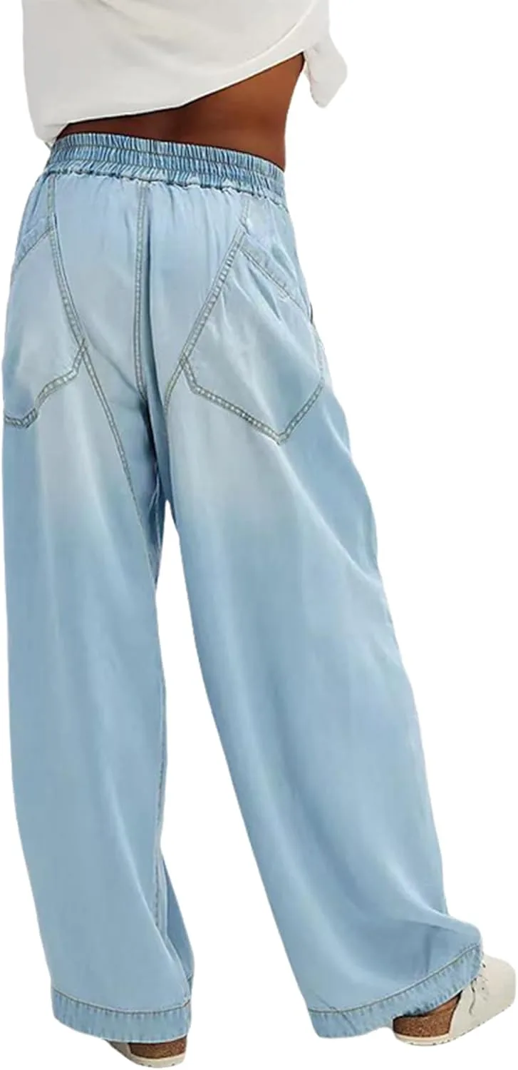 cffvdiz женские джинсы с эластичной талией, прямые и свободные, потертые
cffvdiz женские джинсы с эластичной талией, прямые и свободные, потертые