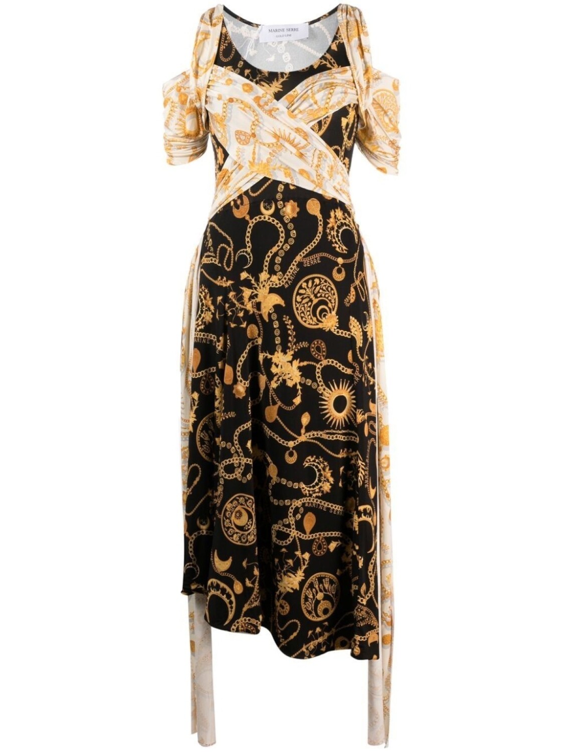 Marine Serre платье миди Nuisette с драпировкой, нейтральный цвет
Marine Serre платье миди Nuisette с драпировкой, нейтральный цвет