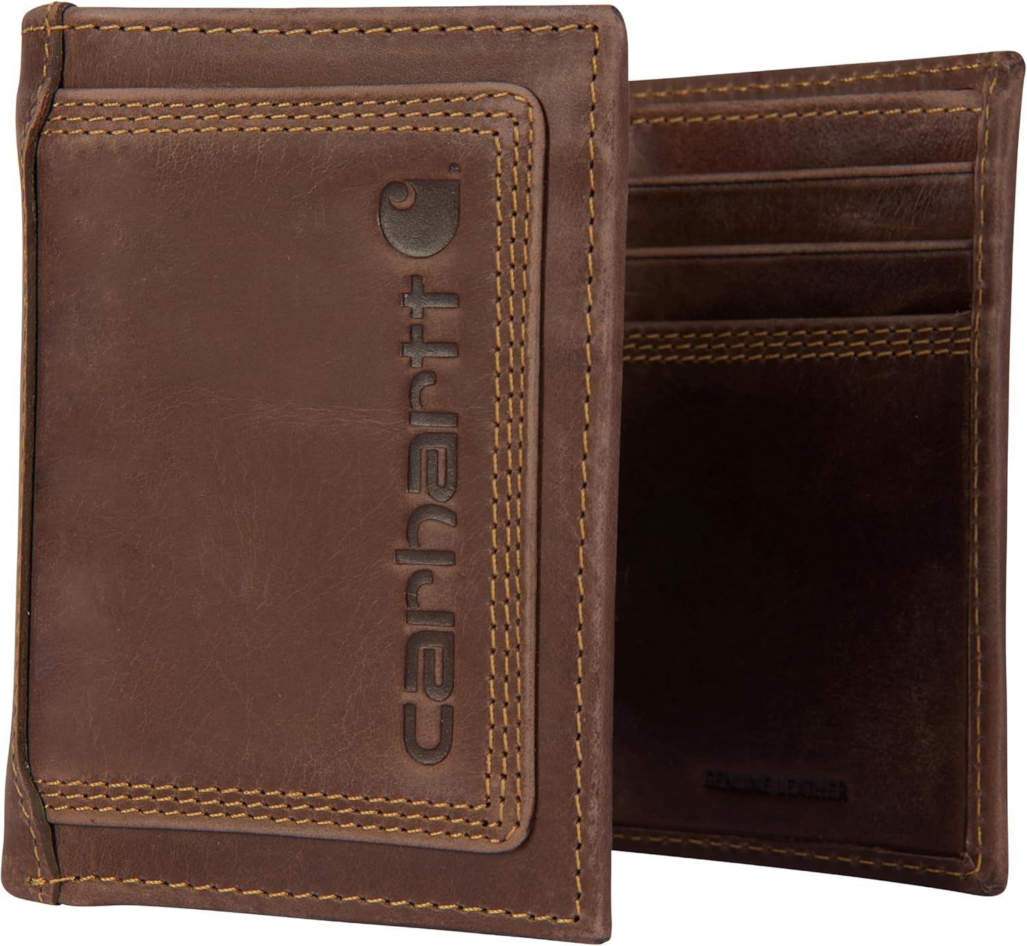 Кошелек Carhartt Men’s Leather Triple Stitch, прочная кожа Full-Grain, стили Bifold, Trifold и Rodeo, Brown (Trifold)
Кошелек Carhartt Men’s Leather Triple Stitch, прочная кожа Full-Grain, стили Bifold, Trifold и Rodeo, Brown (Trifold)