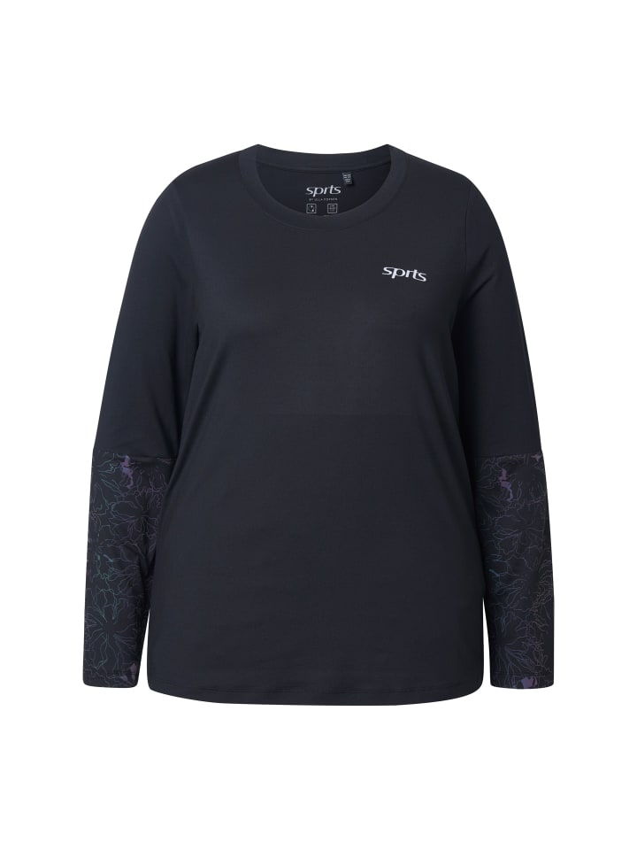 Рубашка с длинным рукавом Ulla Popken, черный 
Рубашка с длинным рукавом Ulla Popken, черный