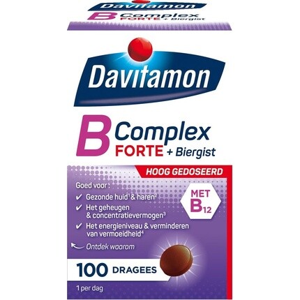 Davitamon Витамин B-комплекс Форте с пивными дрожжами и витамином B12 - 100 таблеток
Davitamon Витамин B-комплекс Форте с пивными дрожжами и витамином B12 - 100 таблеток