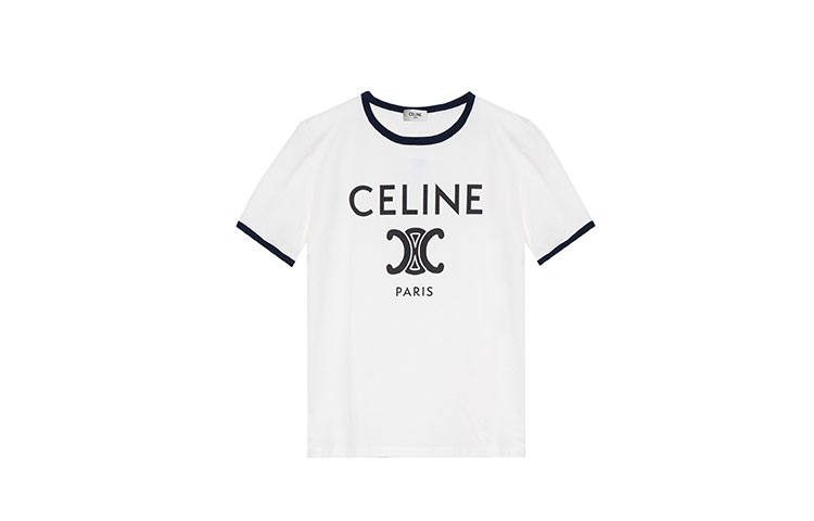 Футболка 'Off White/Navy/Black' CELINE
Футболка 'Off White/Navy/Black' CELINE