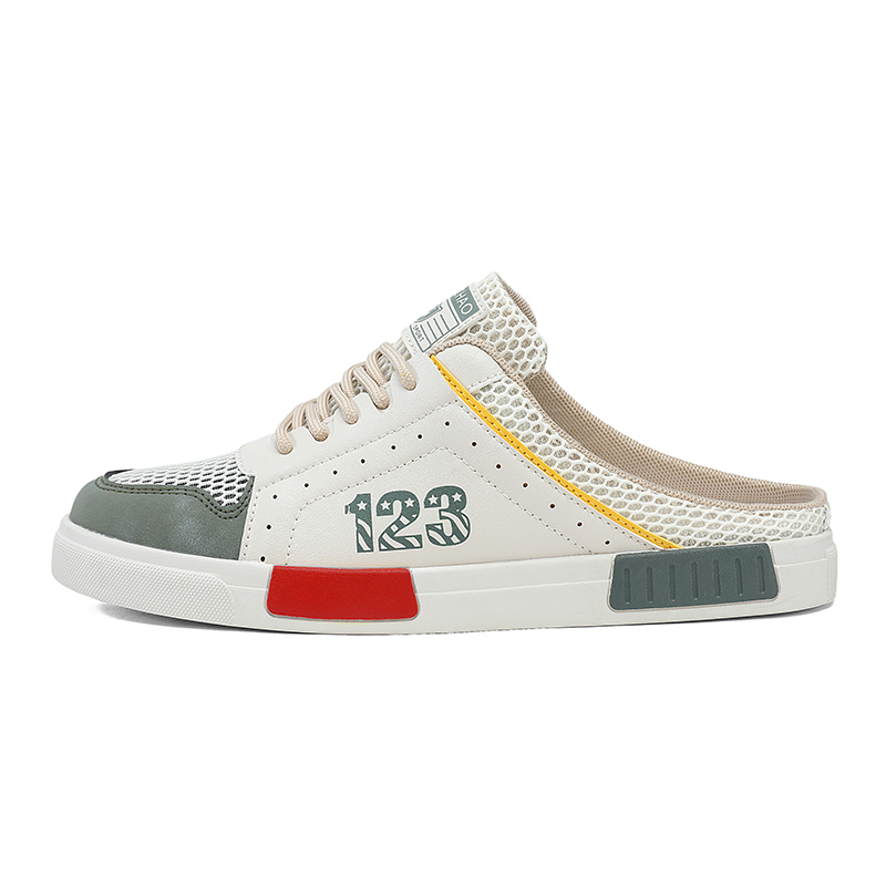 PLAY COBBLER Мужские шлепанцы с прорезями и обмоткой на носке на прошитой резиновой подошве - бежево-зеленые, цвет Beige Green
PLAY COBBLER Мужские шлепанцы с прорезями и обмоткой на носке на прошитой резиновой подошве - бежево-зеленые, цвет Beige Green