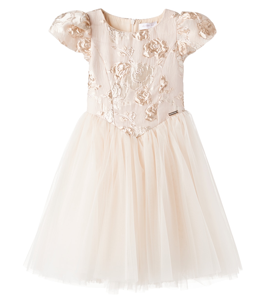 Платье из цветочного жаккарда Monnalisa, Oro
Платье из цветочного жаккарда Monnalisa, Oro