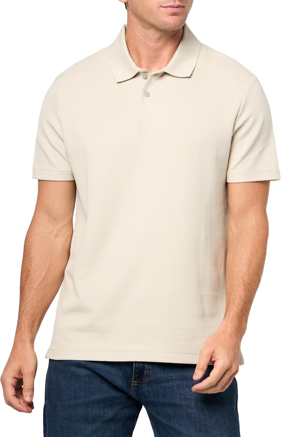 Мужские поло вафельного цвета Calvin Klein, Unbleached
Мужские поло вафельного цвета Calvin Klein, Unbleached