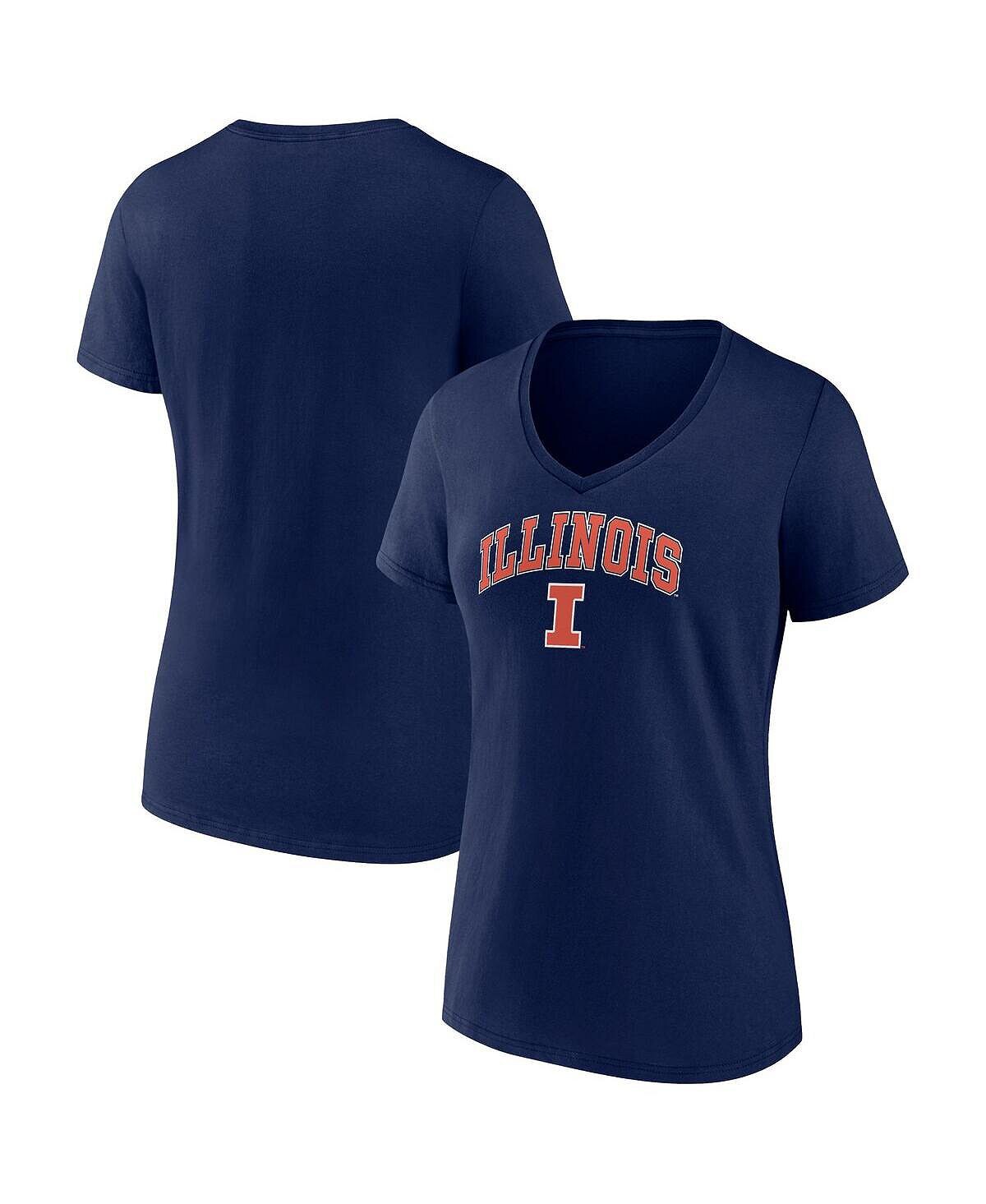 Женская темно-синяя футболка с v-образным вырезом Illinois Fighting Illini Evergreen Campus Fanatics, темно-синий
Женская темно-синяя футболка с v-образным вырезом Illinois Fighting Illini Evergreen Campus Fanatics, темно-синий