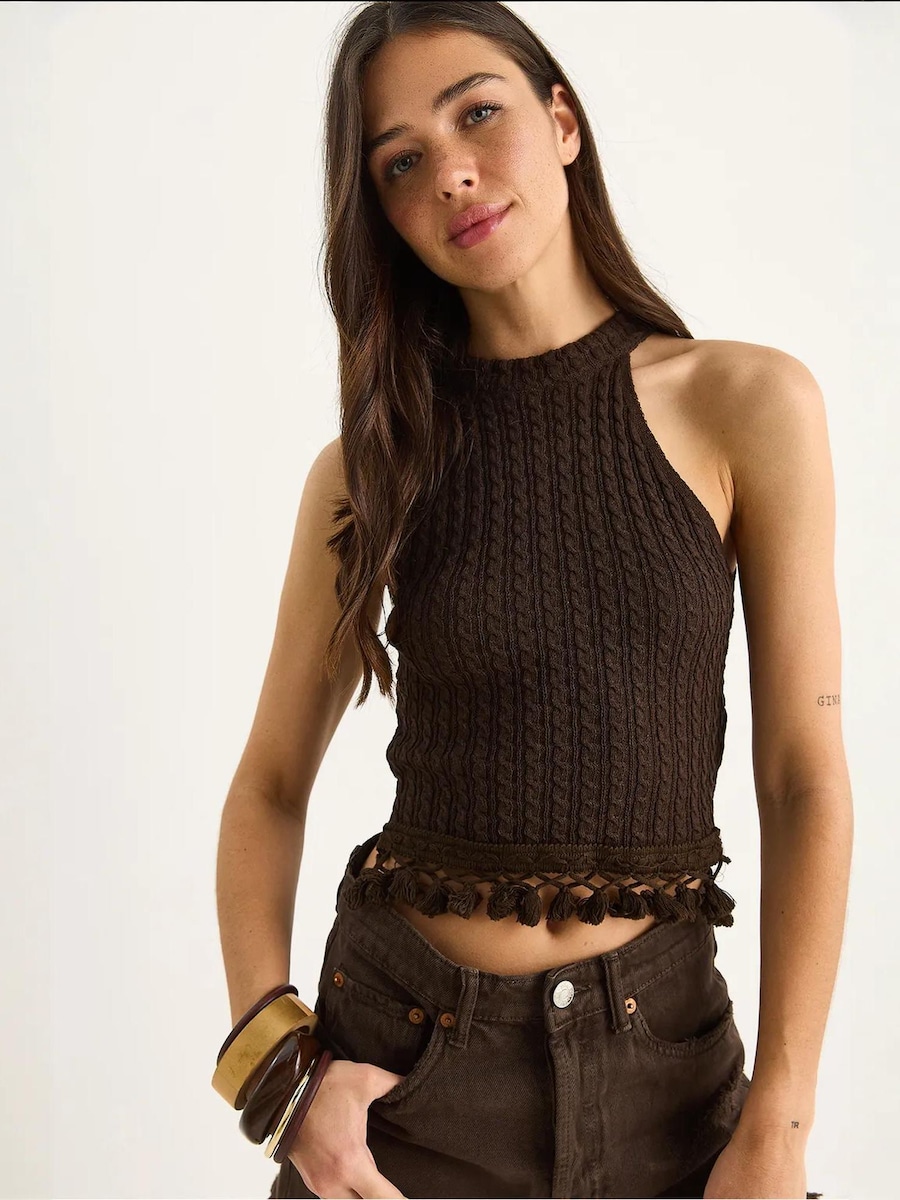 Вязаный топ Bianco Lucci, мокко
Вязаный топ Bianco Lucci, мокко