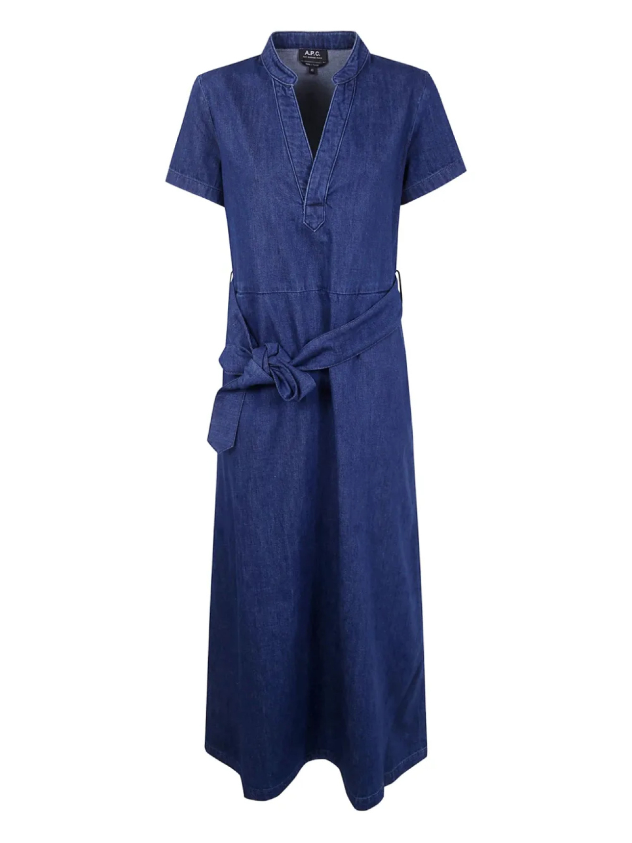 Джинсовое платье миди с поясом APC Annelie A.P.C., синий 
Джинсовое платье миди с поясом APC Annelie A.P.C., синий
