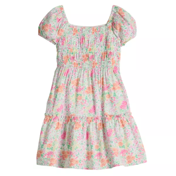 Платье для девочек с буфами и ярусами Jumping Beans, мультиколор
Платье для девочек с буфами и ярусами Jumping Beans, мультиколор