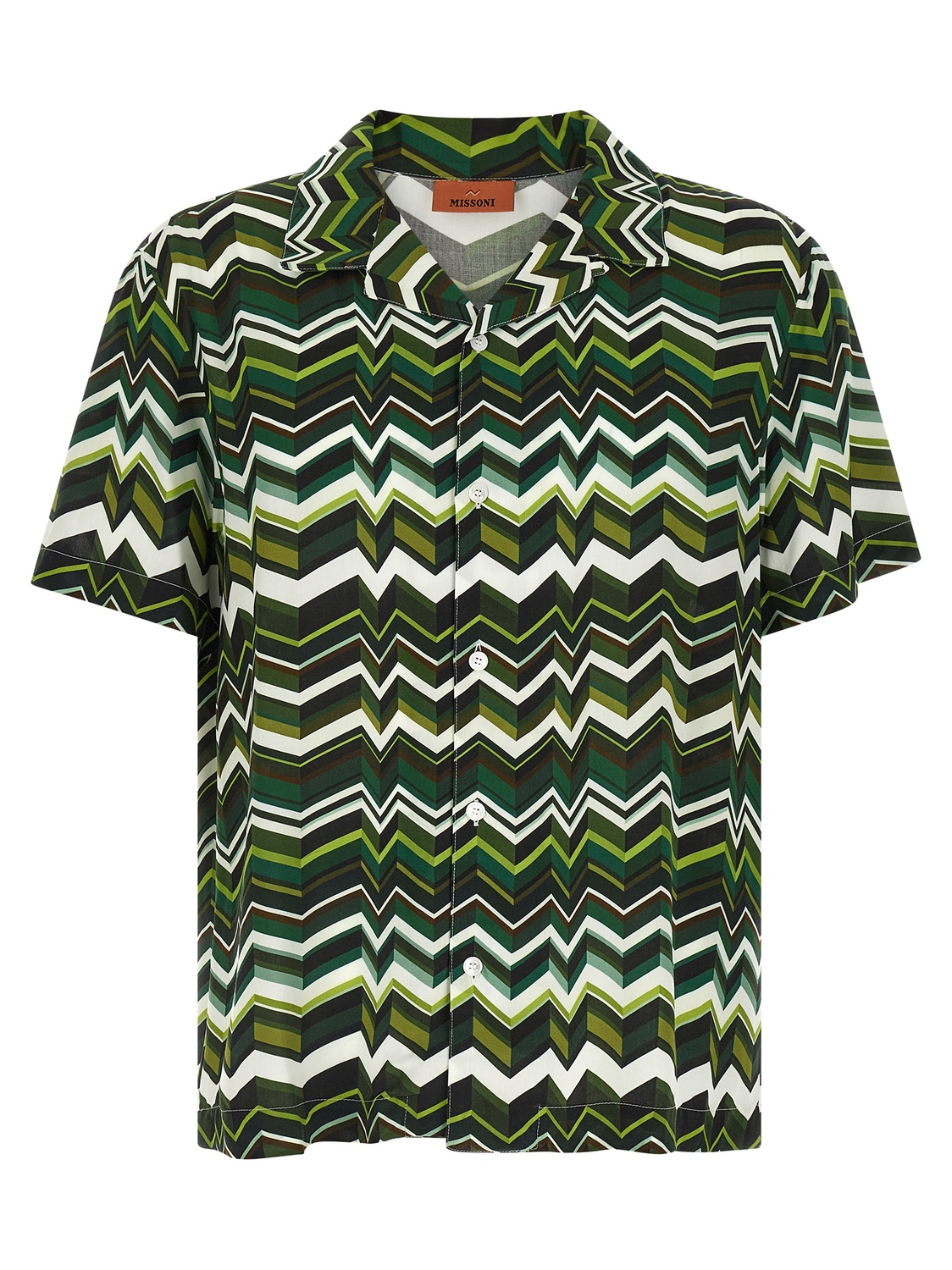 Рубашка с неровным зигзагообразным узором Missoni, зеленый
Рубашка с неровным зигзагообразным узором Missoni, зеленый