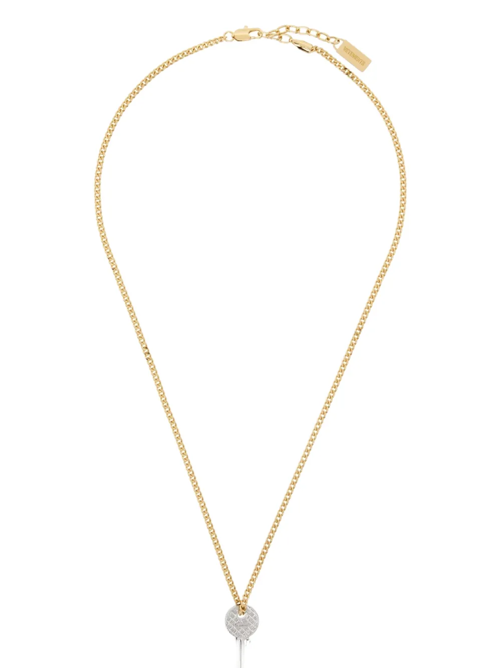 Кулон-ключ на цепочке Vetements, золотистый
Кулон-ключ на цепочке Vetements, золотистый