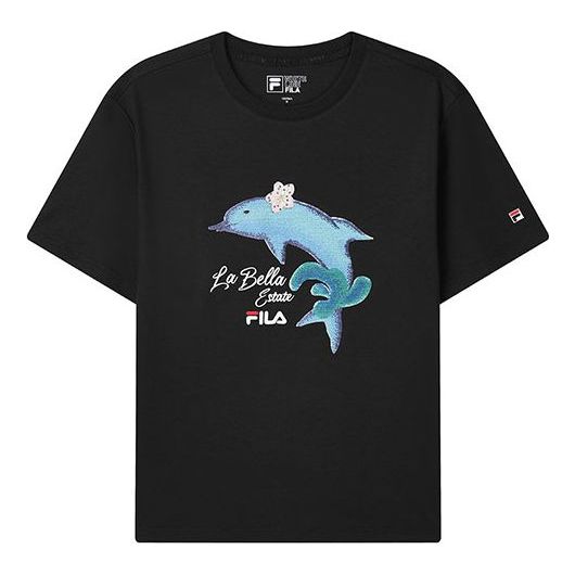 Футболка dolphin printing casual sports short sleeve black Fila, черный
Футболка dolphin printing casual sports short sleeve black Fila, черный