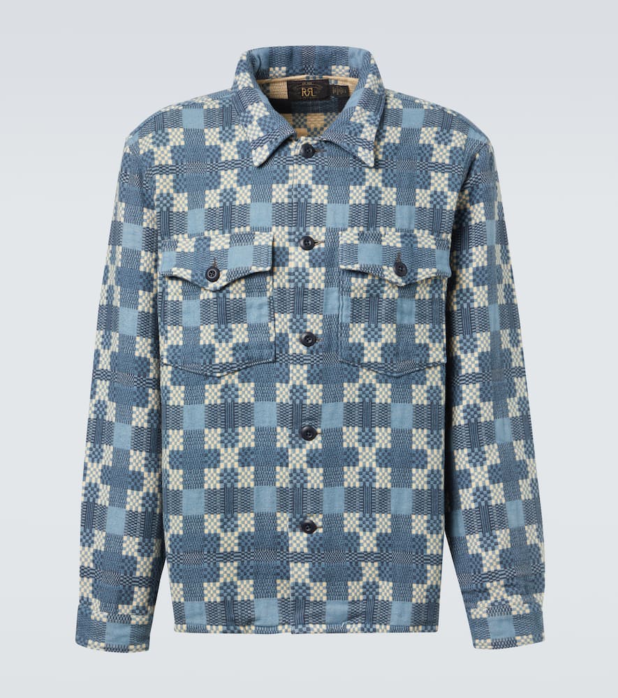 Хлопковая рубашка-оверсайз RRL, Rl-759 Blue Multi
Хлопковая рубашка-оверсайз RRL, Rl-759 Blue Multi