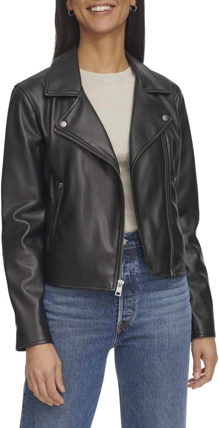 Женская куртка-косуха Levi's из гладкой искусственной кожи, черный
Женская куртка-косуха Levi's из гладкой искусственной кожи, черный