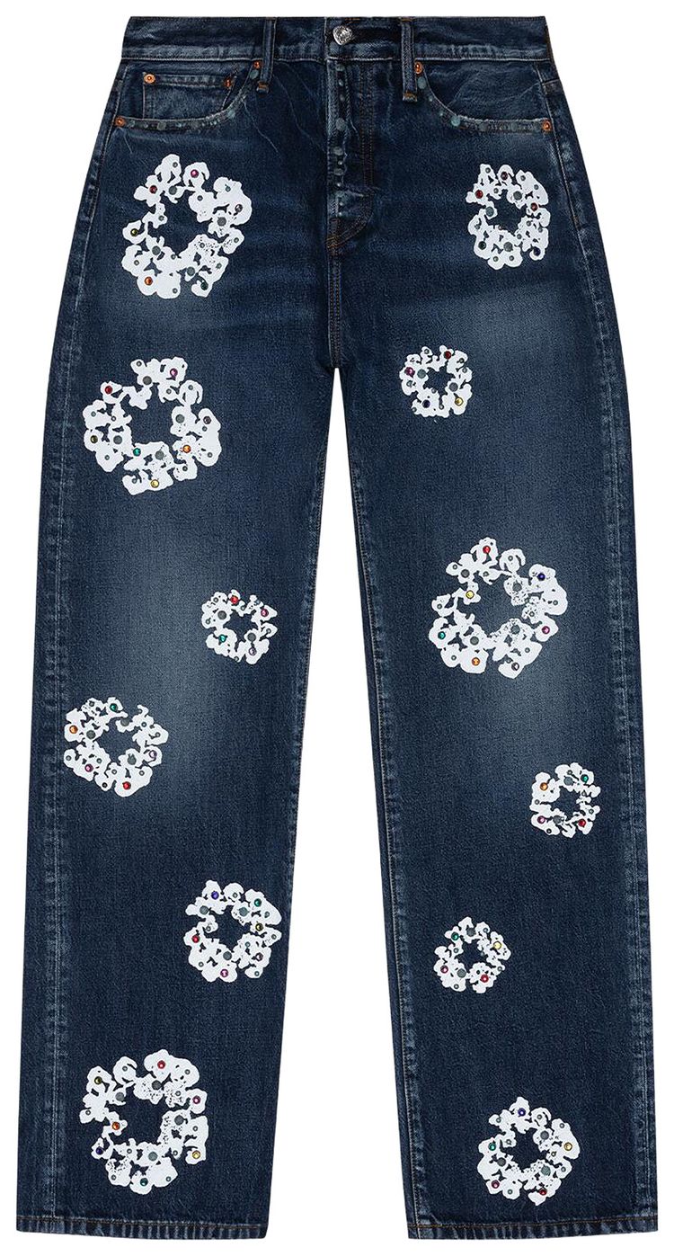 Джинсовые брюки Denim Tears Baggy Rhinestone Cotton Wreath Denim Pant, синий
Джинсовые брюки Denim Tears Baggy Rhinestone Cotton Wreath Denim Pant, синий