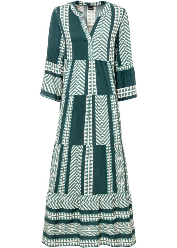 Платье макси с принтом Bodyflirt, зеленый
Платье макси с принтом Bodyflirt, зеленый