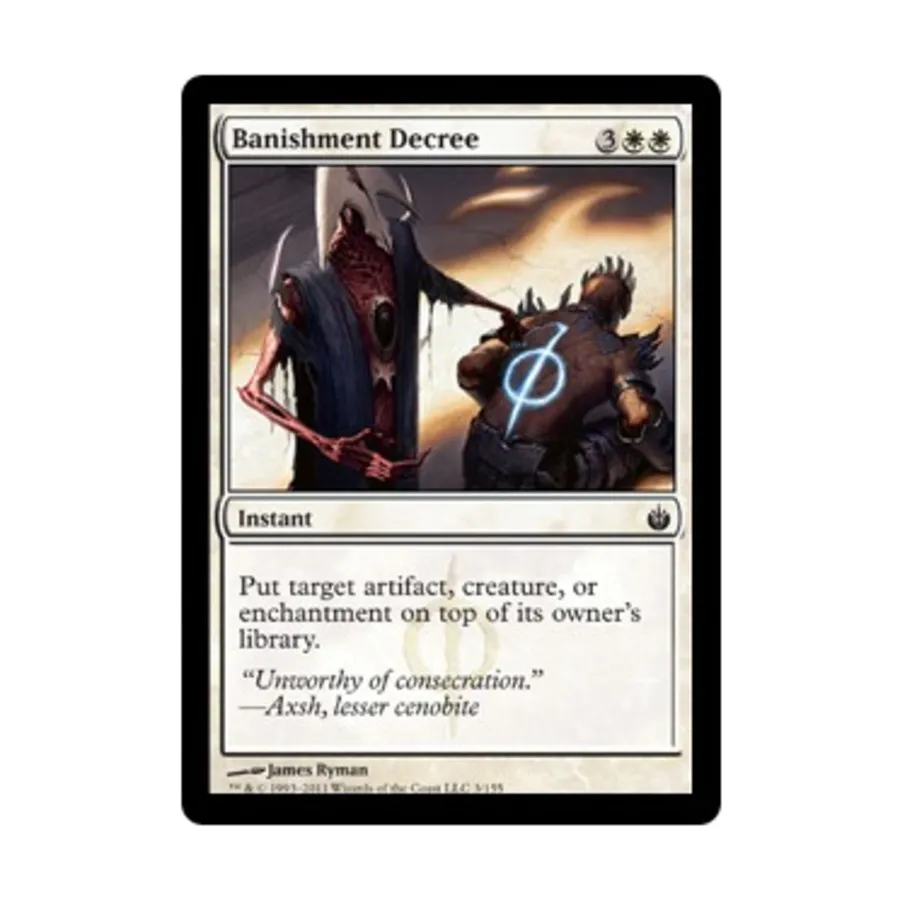 CCG Указ об изгнании (C) (Рольга), MTG - Mirrodin Besieged
CCG Указ об изгнании (C) (Рольга), MTG - Mirrodin Besieged