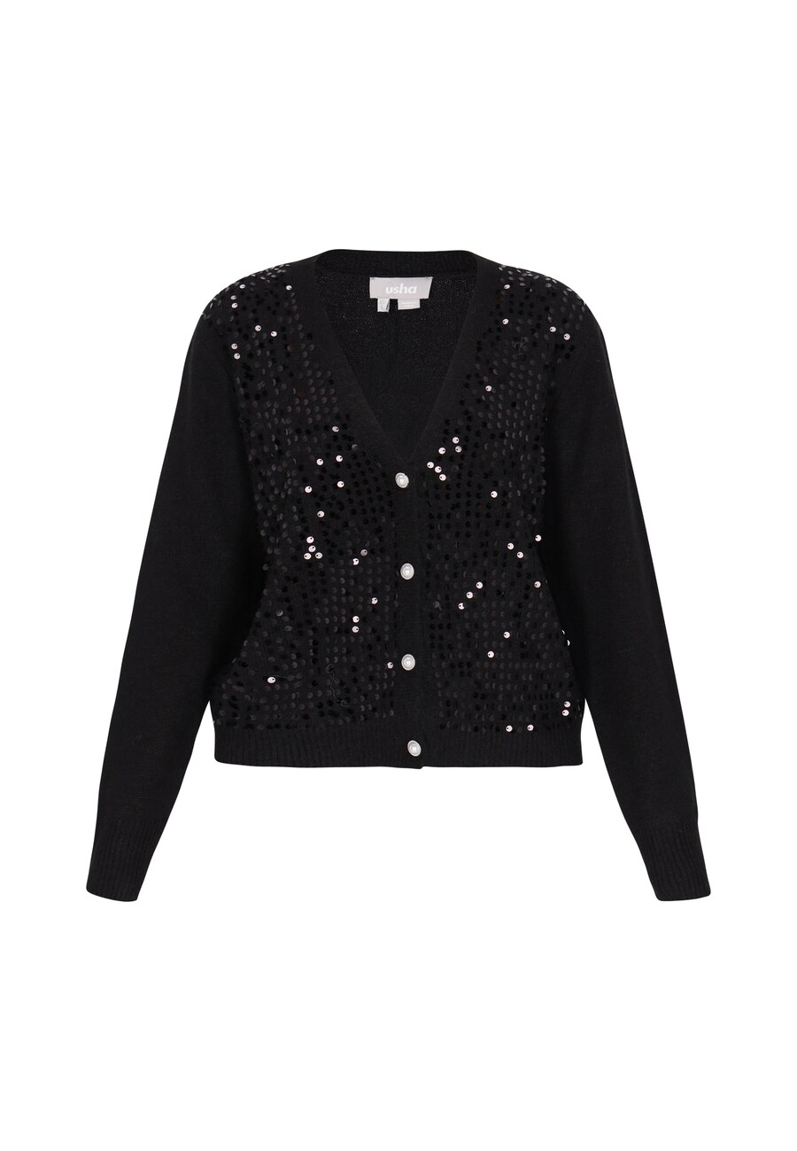 Вязаный кардиган Usha, черный
Вязаный кардиган Usha, черный